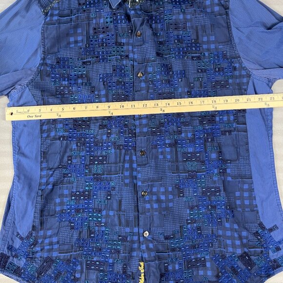Robert Graham Shirt Mens XL Limited Edition Embroidered Button Up Long Sleeve - Picture 13 of 16